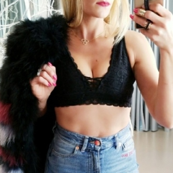 MODA ME COUTURE Other - TRENDY DOLLZ  Black Lace Bralette